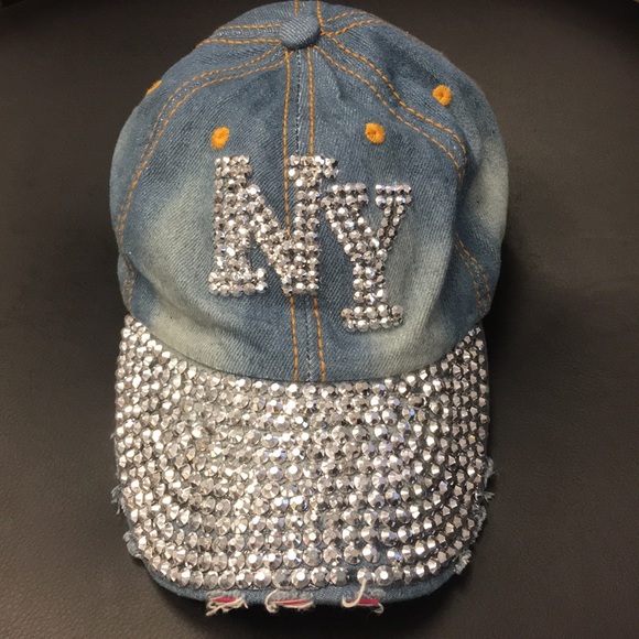 bedazzled baseball hats
